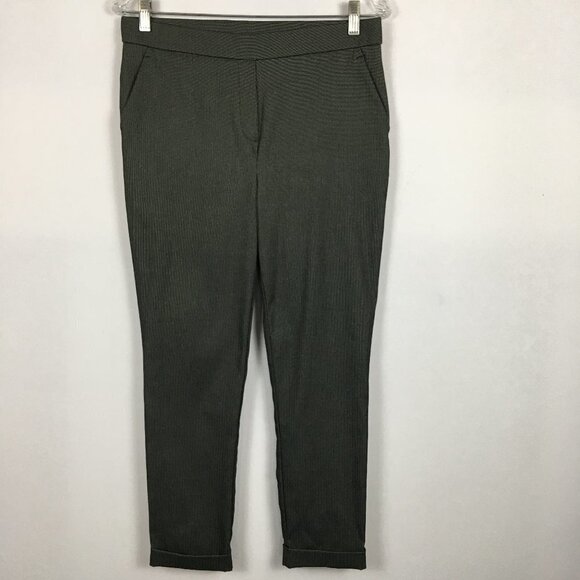 Jules & Leopold Ankle Leggings Pull On Gray Stripe - Picture 1 of 5